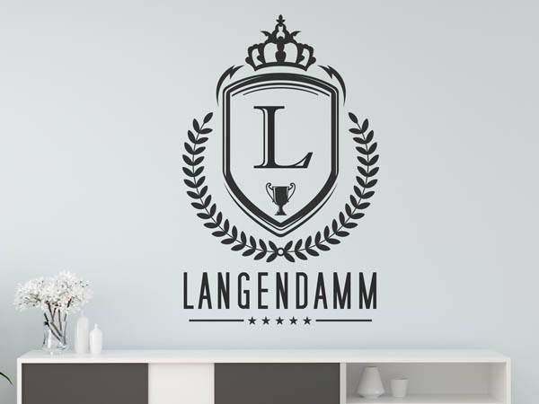Wandtattoo Langendamm Wappen