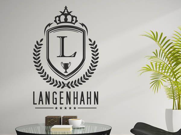 Wandtattoo Langenhahn Wappen