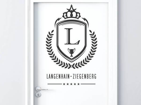 Wandtattoo Langenhain-Ziegenberg Wappen