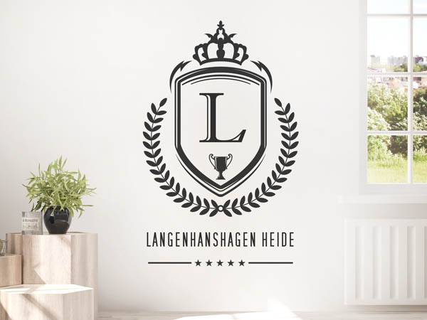 Wandtattoo Langenhanshagen Heide Wappen