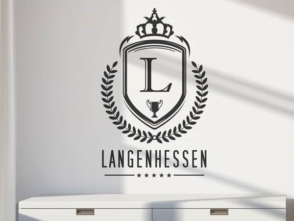 Wandtattoo Langenhessen Wappen