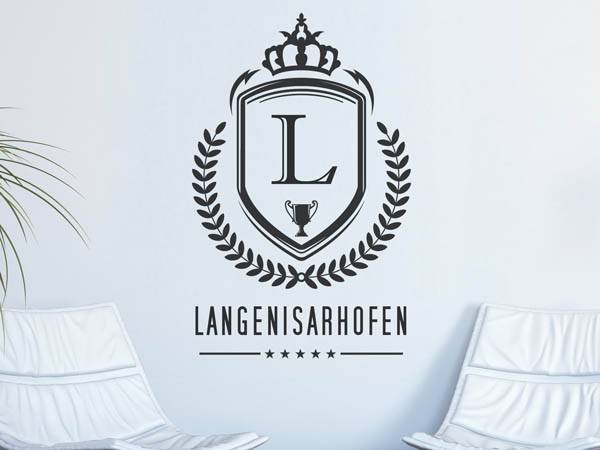 Wandtattoo Langenisarhofen Wappen