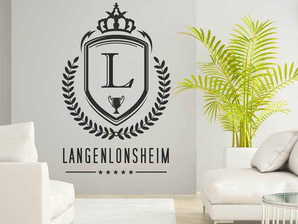Wandtattoo Langenlonsheim Wappen