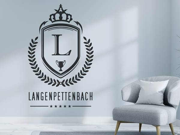 Wandtattoo Langenpettenbach Wappen