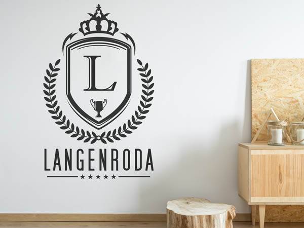 Wandtattoo Langenroda Wappen