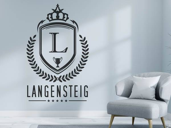 Wandtattoo Langensteig Wappen