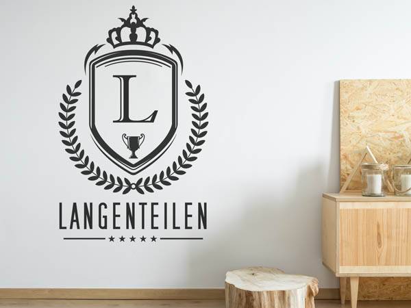 Wandtattoo Langenteilen Wappen