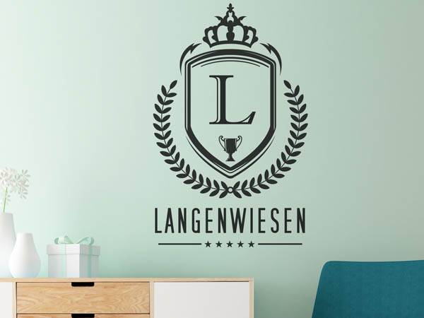Wandtattoo Langenwiesen Wappen