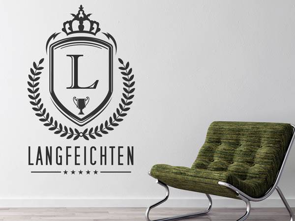 Wandtattoo Langfeichten Wappen