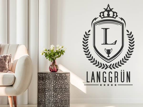 Wandtattoo Langgrün Wappen