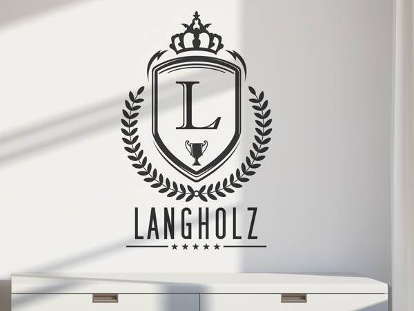 Wandtattoo Langholz Wappen