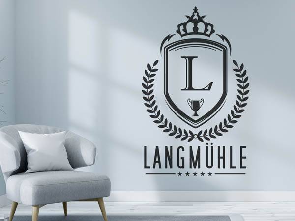 Wandtattoo Langmühle Wappen