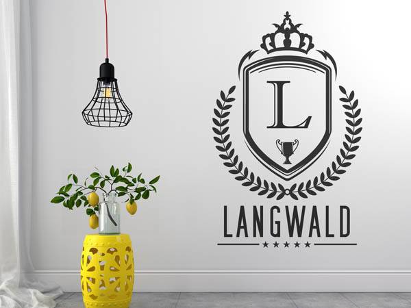 Wandtattoo Langwald Wappen