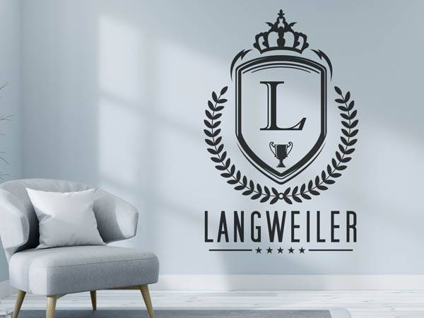 Wandtattoo Langweiler Wappen