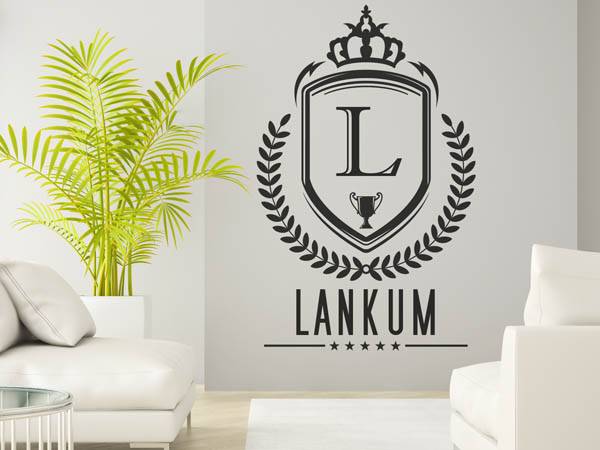 Wandtattoo Lankum Wappen