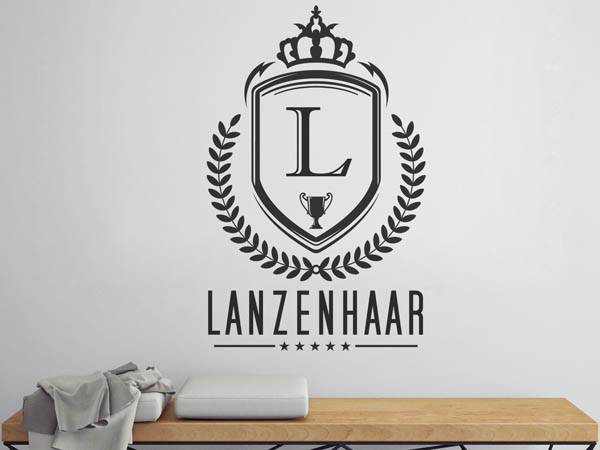 Wandtattoo Lanzenhaar Wappen