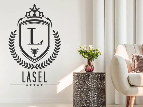 Wandtattoo Lasel Wappen