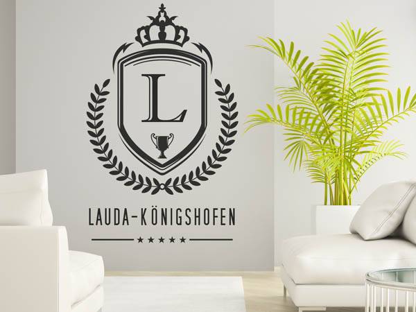 Wandtattoo Lauda-Königshofen Wappen