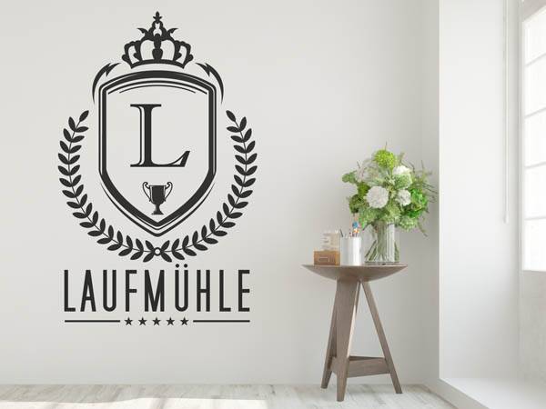 Wandtattoo Laufmühle Wappen