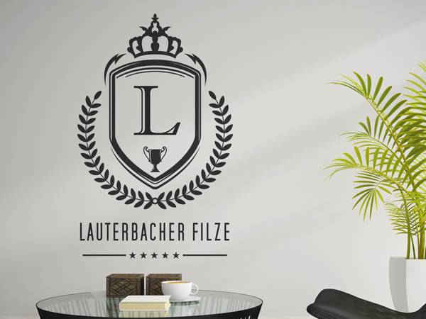 Wandtattoo Lauterbacher Filze Wappen