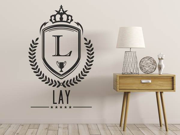 Wandtattoo Lay Wappen