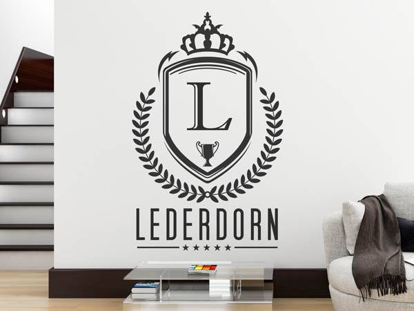 Wandtattoo Lederdorn Wappen