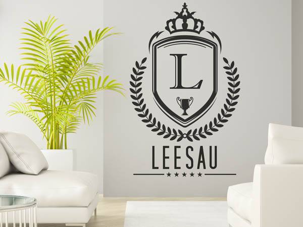 Wandtattoo Leesau Wappen