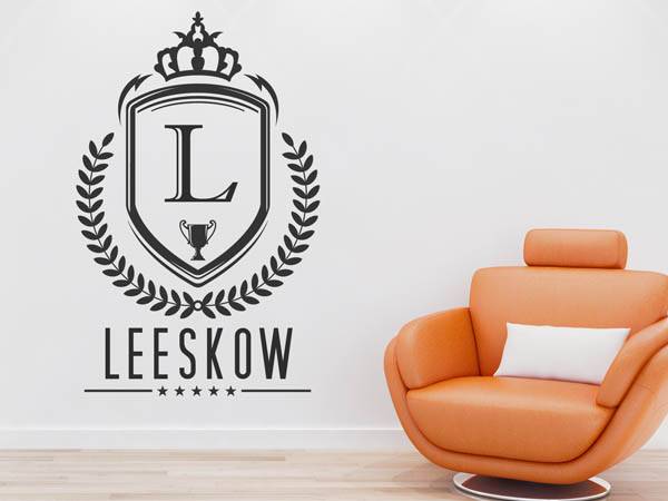 Wandtattoo Leeskow Wappen