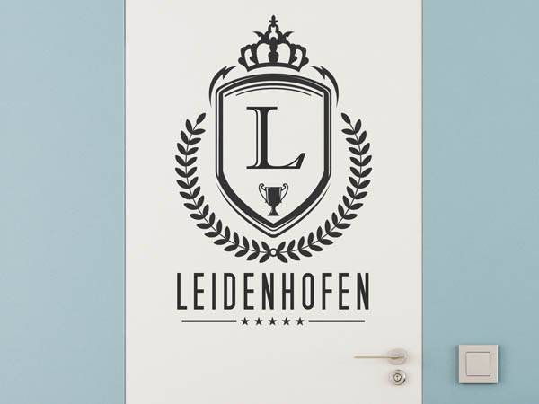 Wandtattoo Leidenhofen Wappen