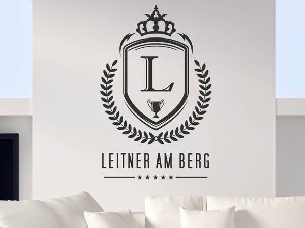 Wandtattoo Leitner am Berg Wappen