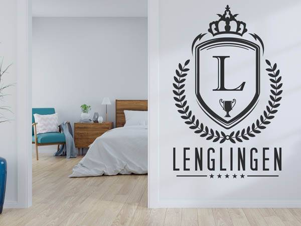 Wandtattoo Lenglingen Wappen