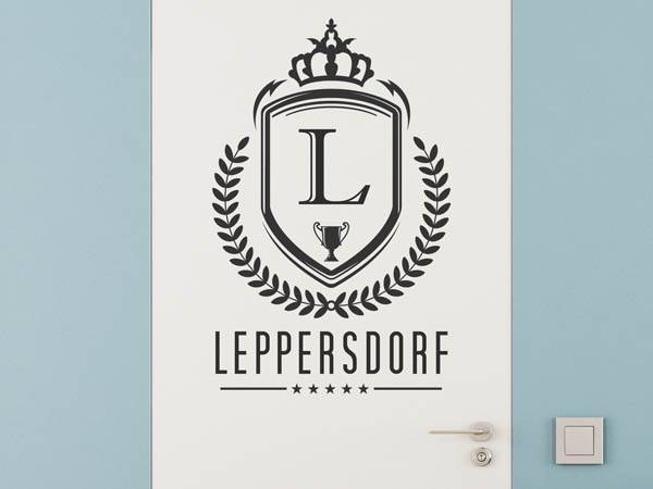 Wandtattoo Leppersdorf Wappen
