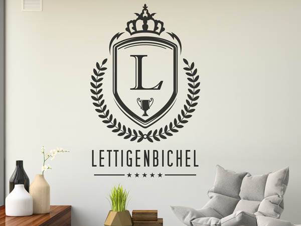 Wandtattoo Lettigenbichel Wappen