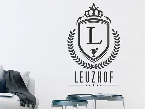 Wandtattoo Leuzhof Wappen