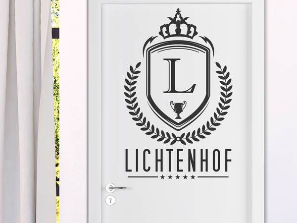 Wandtattoo Lichtenhof Wappen