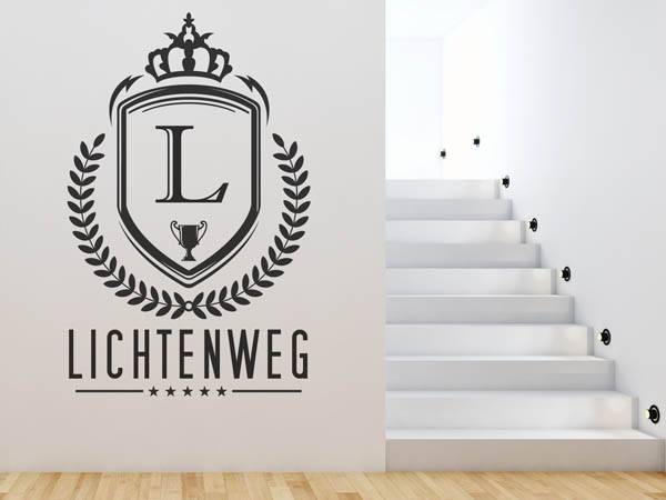 Wandtattoo Lichtenweg Wappen