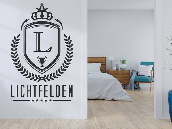 Wandtattoo Lichtfelden Wappen