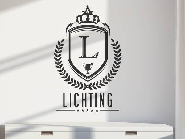 Wandtattoo Lichting Wappen