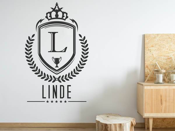 Wandtattoo Linde Wappen