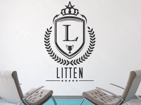 Wandtattoo Litten Wappen