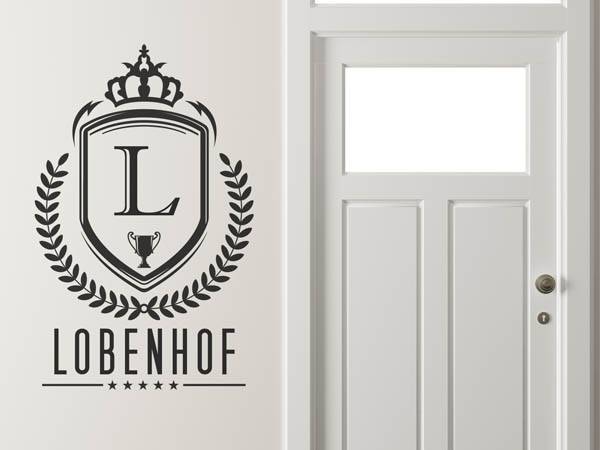 Wandtattoo Lobenhof Wappen