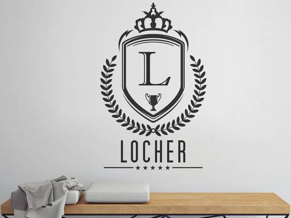 Wandtattoo Locher Wappen