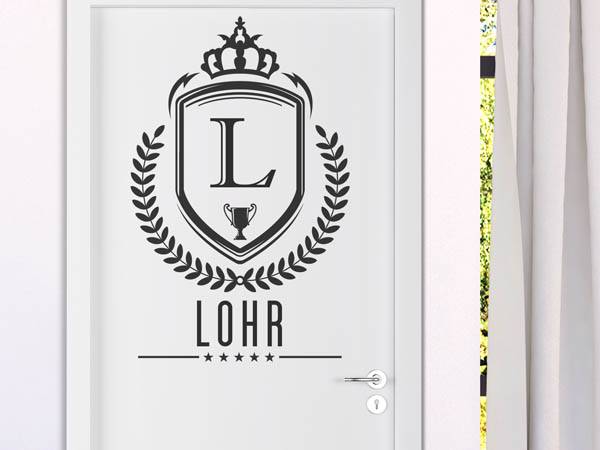 Wandtattoo Lohr Wappen