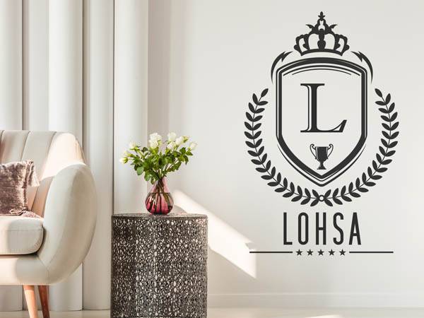 Wandtattoo Lohsa Wappen