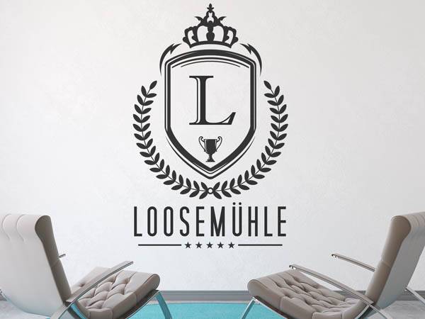 Wandtattoo Loosemühle Wappen