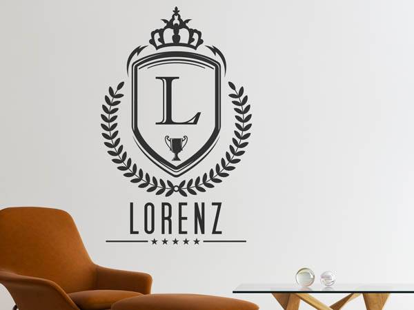 Wandtattoo Lorenz Wappen