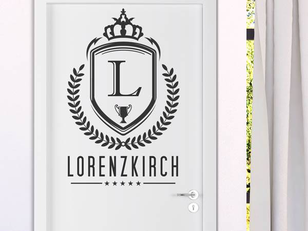 Wandtattoo Lorenzkirch Wappen