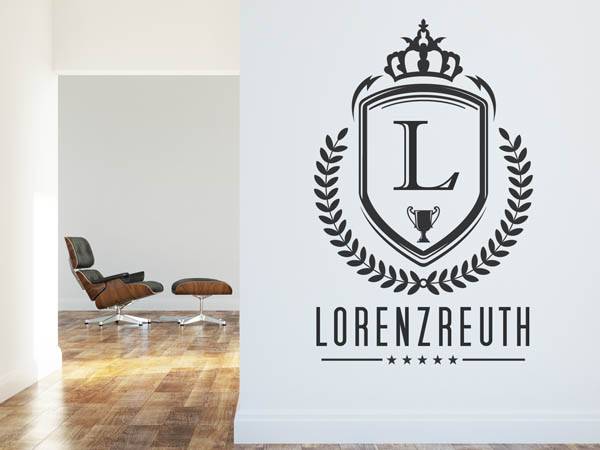 Wandtattoo Lorenzreuth Wappen