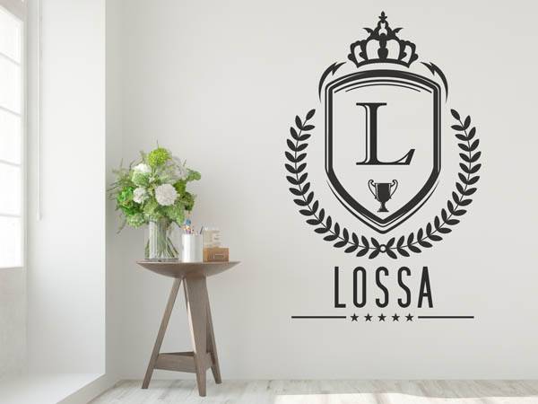 Wandtattoo Lossa Wappen