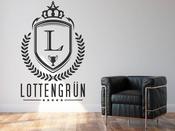 Wandtattoo Lottengrün Wappen